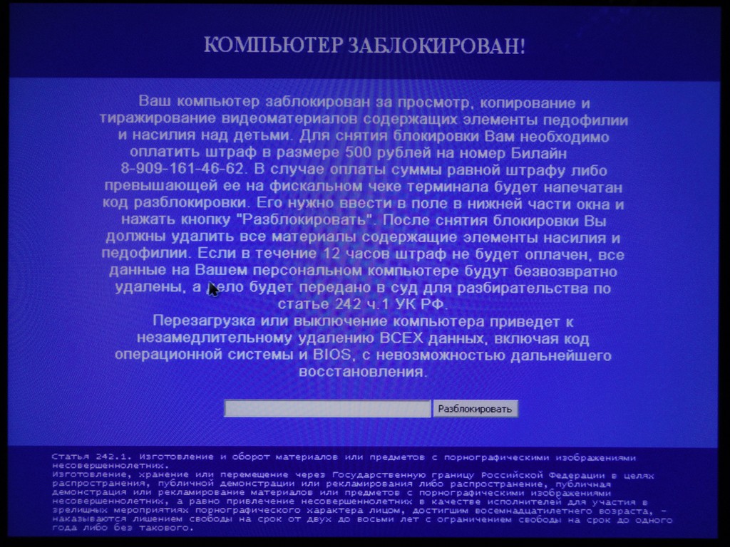 Что нельзя хранить на жестком диске компьютера в России